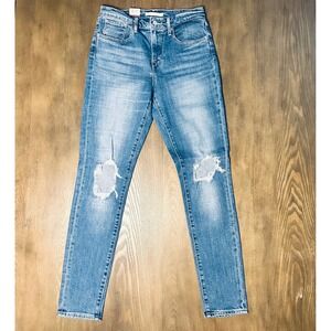 Levi's Women's‎ 721 High Rise Skinny Jeans Distressed Blue Size 27 BNWT